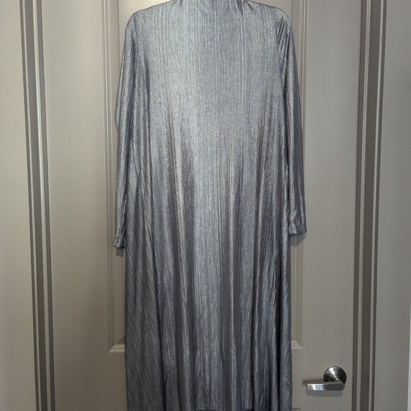 Torrid Silver Metallic Shine Duster Kimono - Picture 3 of 4